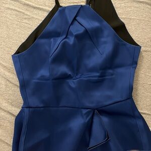 Elegant Blue Sleeveless Dress